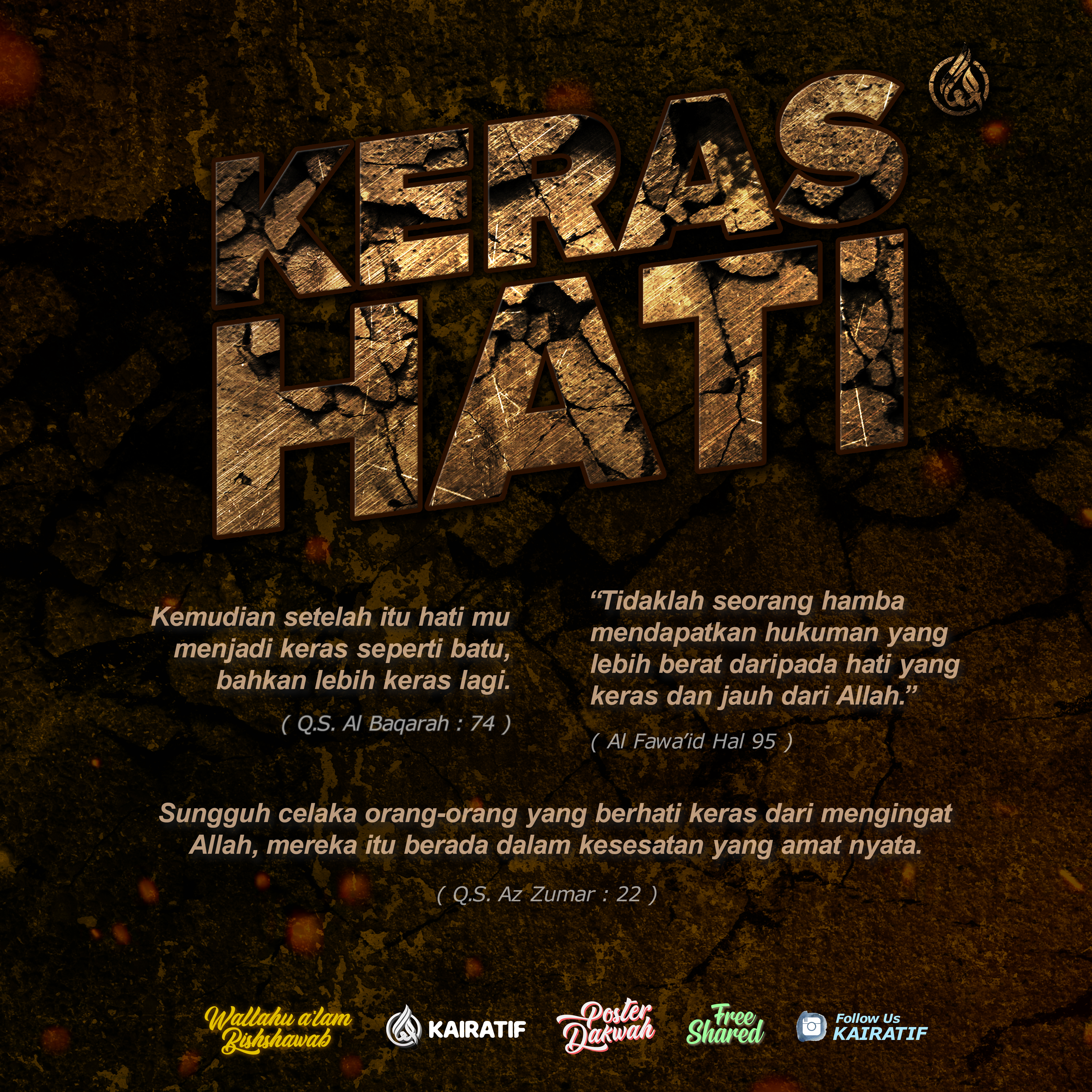 Poster Keras Hati